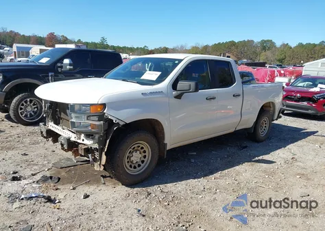 2021 Chevrolet Silverado 1500 2Wd Standard Bed Wt из США, поврежденный, VIN 1GCRWAEH4MZ398695